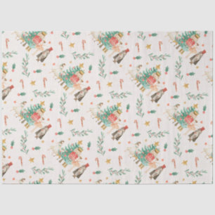 Mousseline Papier Tissu Thème Nutcracker - Enveloppement Cade