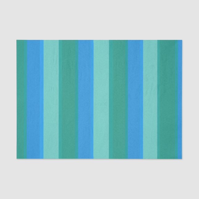 Mousseline Papier Tissu Turquoise et Turquoise Atomique (Recto)