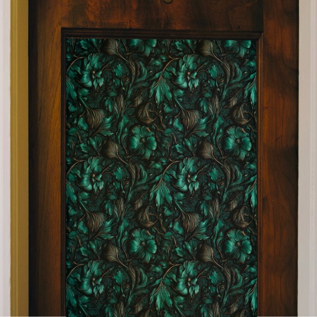 Mousseline Papier Tissu Turquoise Tourbillon (Créateur téléchargé)