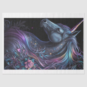 Mousseline Papier Tissu Unicorne