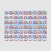 Papier Tissu Unicorne Lumineux