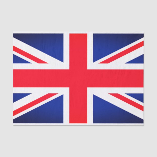 Mousseline Papier Tissu Union Jack (Recto)