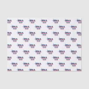Mousseline Papier Tissu Utah State Pride