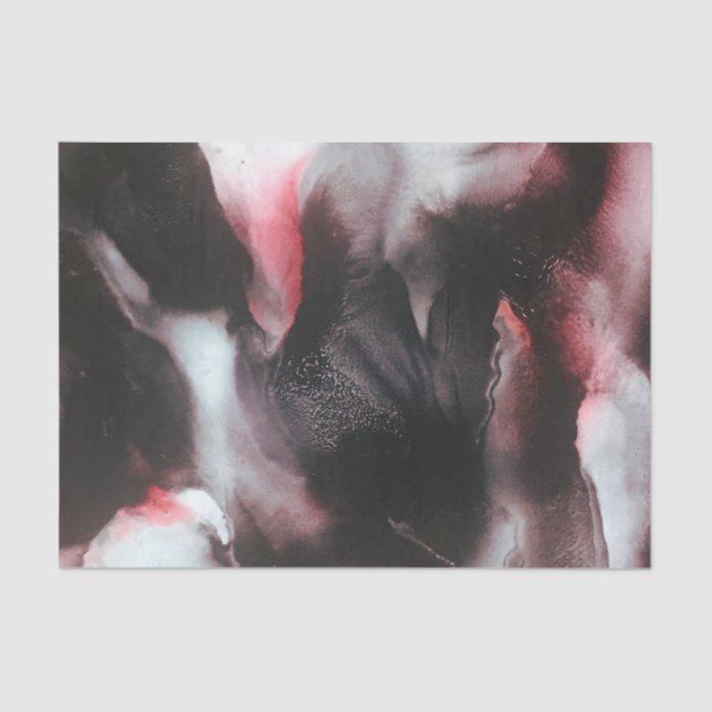 Mousseline Papier Tissu Vampire Vengeance | Rouge sanguin, fo (Recto)