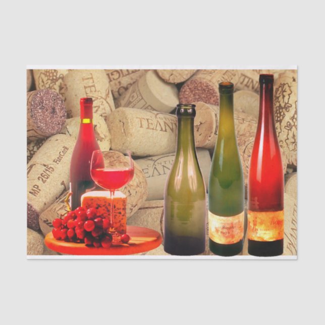 Mousseline Papier Tissu Vin (Recto)