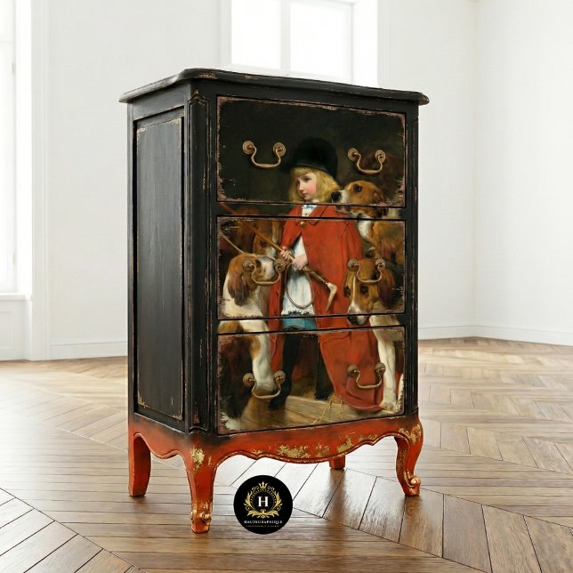 Mousseline Papier Tissu vintage pour chiens de fille (Créateur téléchargé)