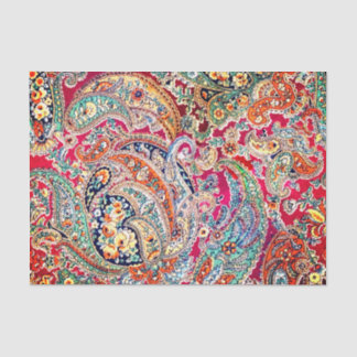 Mousseline Papier Tissu Zsa Paisley