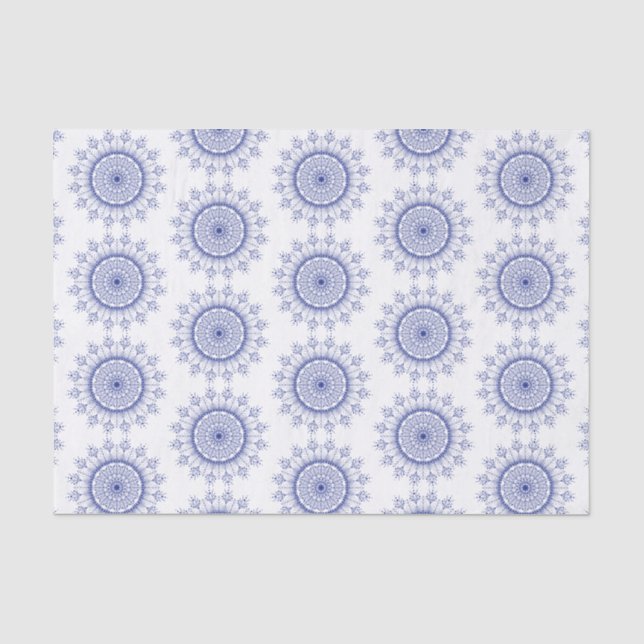 Mousseline Papier tissue à motif de dentelle flocon de neige  (Recto)