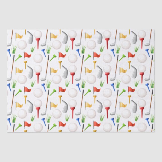 Mousseline Papier Tissue de golf (Recto)