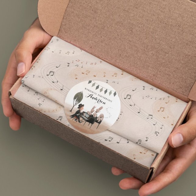 Mousseline Papier Tissue de note de musique (Congratulate a special musician with this music note tissue paper! Matching collection available! )