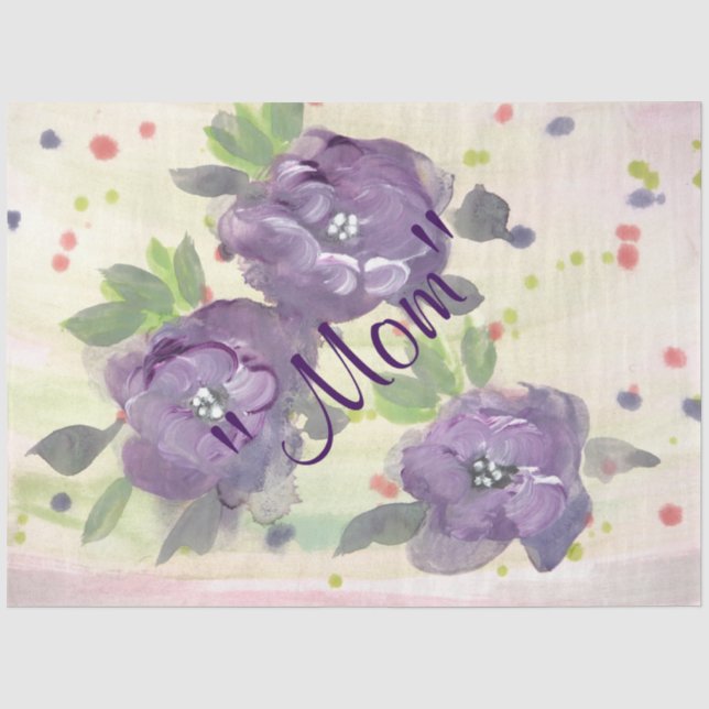 Mousseline Papier Tissue Maman (Recto)