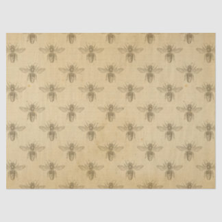 Mousseline Papier tissue série abeille miel vintage design 9