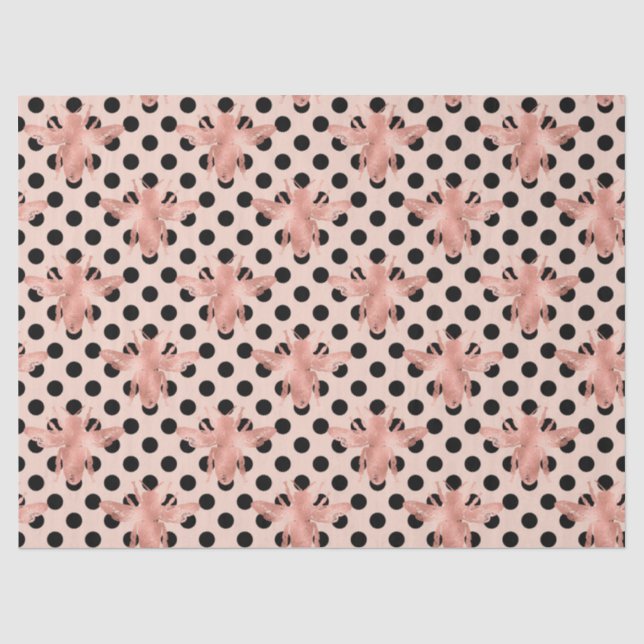 Mousseline Papier tissue Série Princesse Abeille Design 3 (Recto)