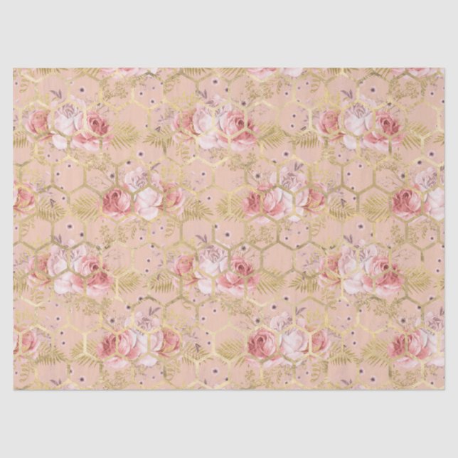 Mousseline Papier tissue Série Princesse Abeille Design 5 (Recto)