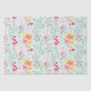 Mousseline Papier tissulaire à motif floral