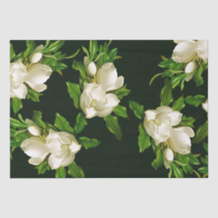 Mousseline Papier tissulaire en fleurs de Magnolia géantes de