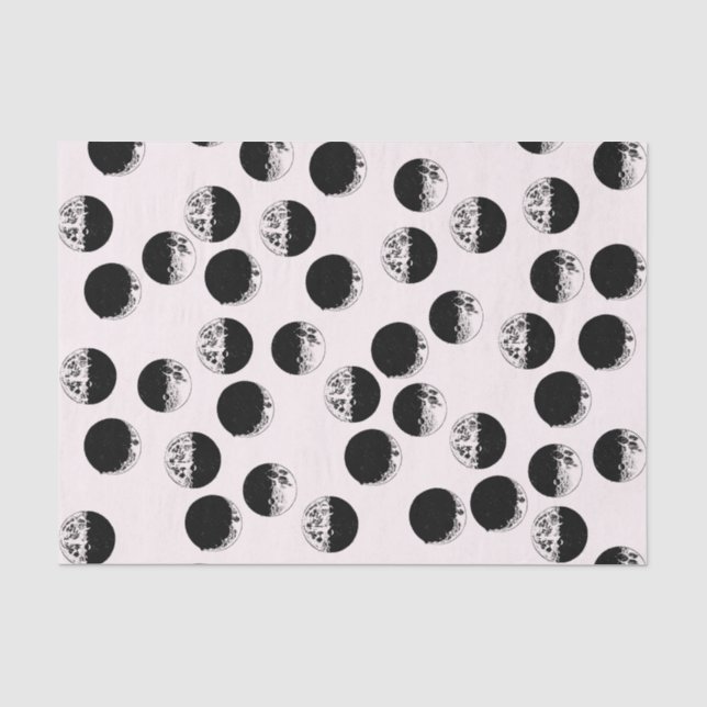 Mousseline Papier tissulaire en phase lune (Recto)