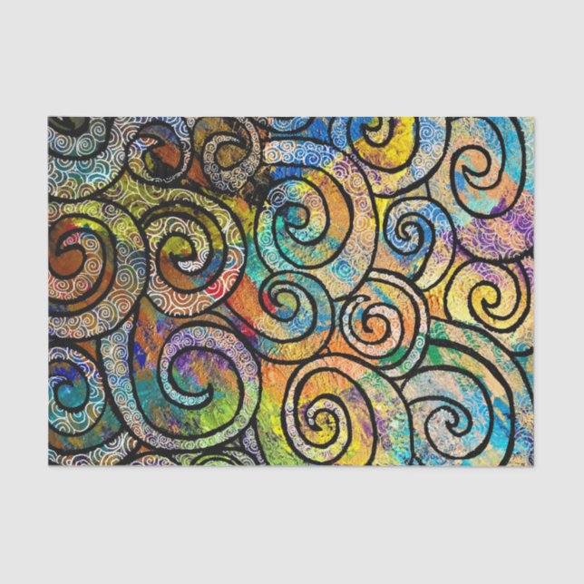 Mousseline Papier tissulaire pour cheveux de Medusa (Recto)