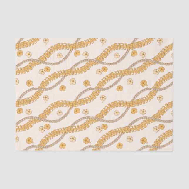 Mousseline Papier tissulaire Puakenikeni lei (Recto)