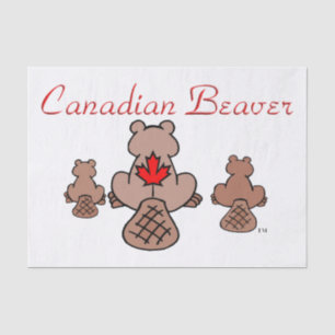 Mousseline Papier Tissus de castor canadien