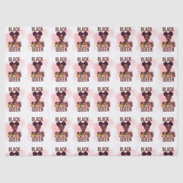 Mousseline Papier Tissus de la Reine noire (Recto)