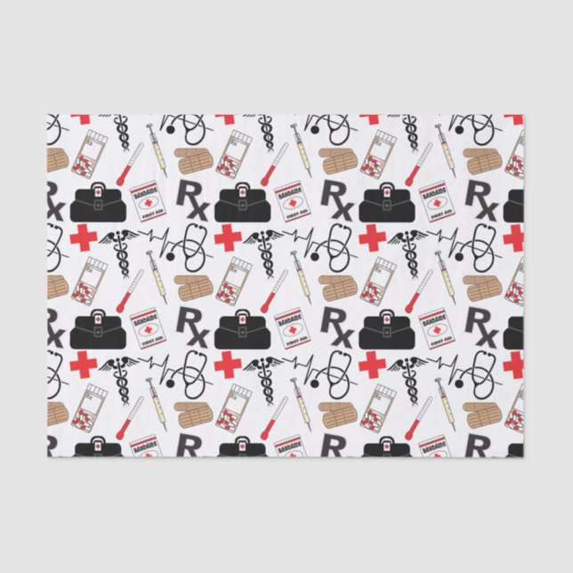 Mousseline Papier Tissus de la santé Médicale (Recto)