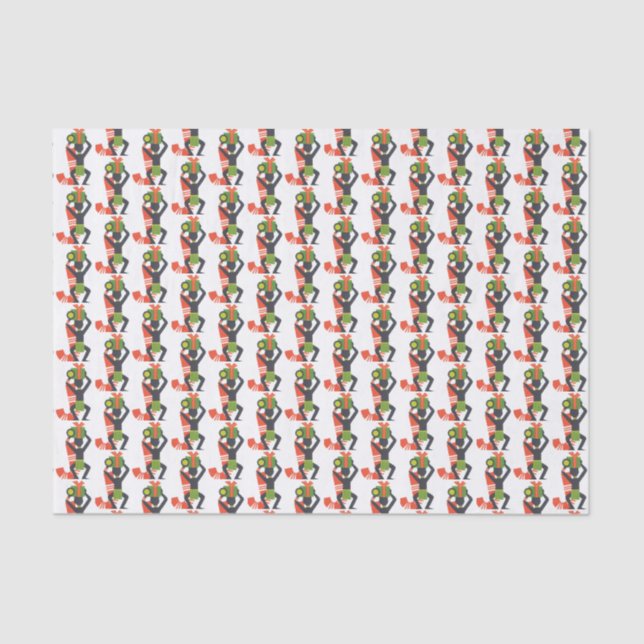 Mousseline Papier Tissus de vacances (Recto)