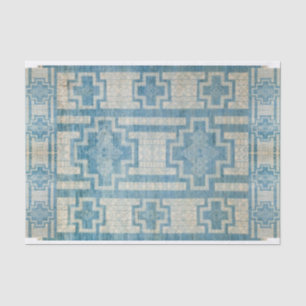 Mousseline Papier Tissus En Chef Indigo