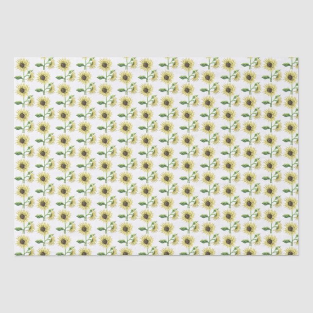 Mousseline Papier Tissus Tournesol (Recto)
