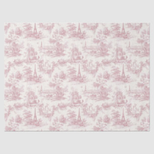 Mousseline Papier toile de style romantique rose campagne fra