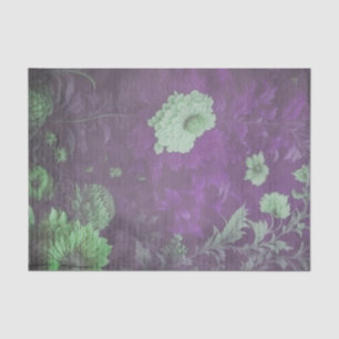 Mousseline Papier vintage à papier à scandale violet et crèm