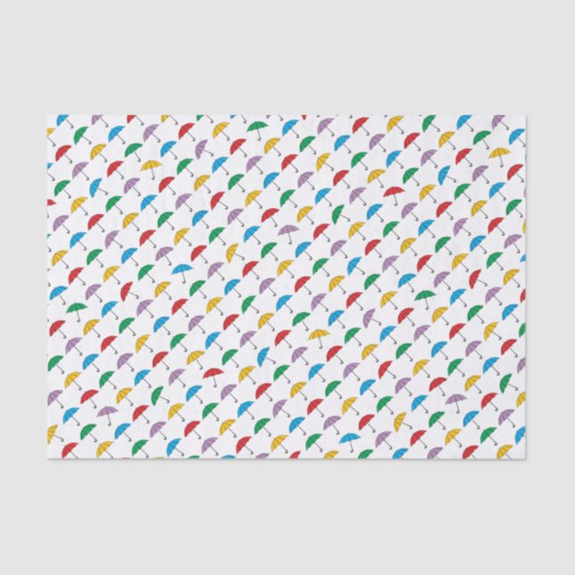 Mousseline Parapluies en papier tissu de pluie (Recto)