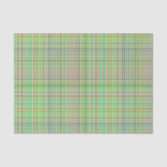 Mousseline Pastels au chocolat Plaid 17-TISSUE PAPIER WRAP (Recto)