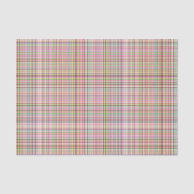 Mousseline Pastels au chocolat Plaid 26-TISSUE PAPIER WRAP (Recto)