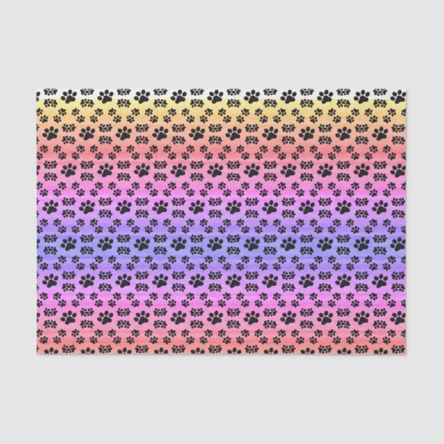 Mousseline Patrouilles de marionnettes en arc-en-ciel, papier (Recto)