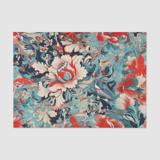 Mousseline Pearl Decoupage Papier de tissus (Recto)