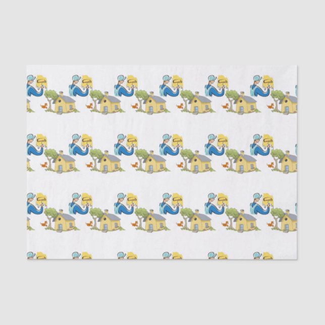 Mousseline Peintre en papier de tissus décoratifs (Recto)