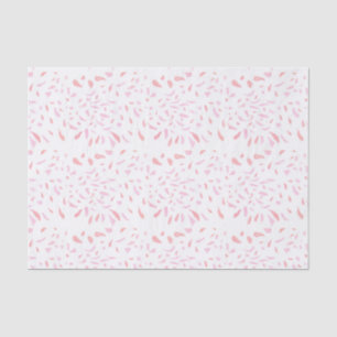 Mousseline Pétales roses flottantes Aquarelle Papier Tissu