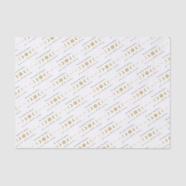 Mousseline Peu Importe Le Papier Tissu De La Lune De Phase (Recto)