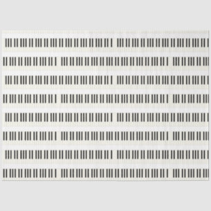 Mousseline Piano Clavier Graphique Découpage Tissu Papier
