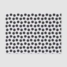Pointe Polka Noir Grunge Imprimer Papier Tissu