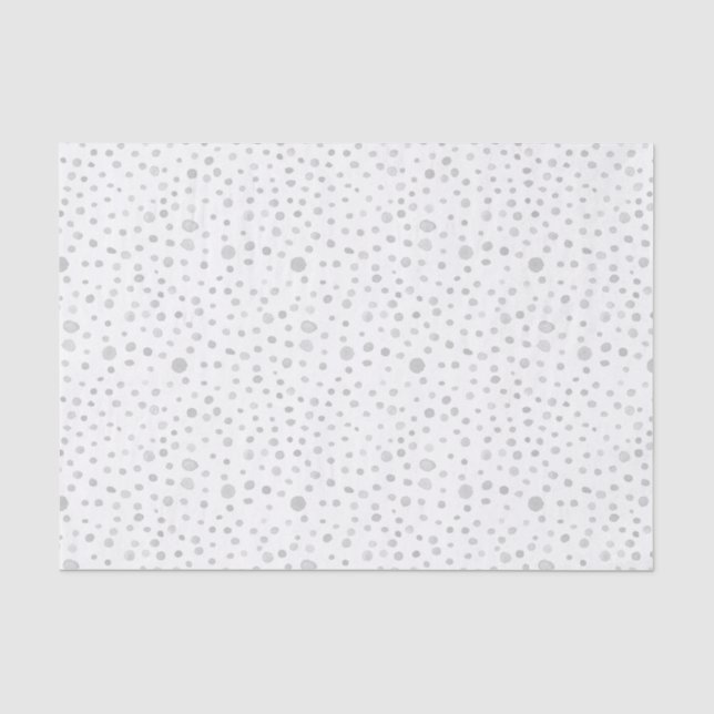 Mousseline Points d'aquarelle Fog Confetti Papier de tissus (Recto)