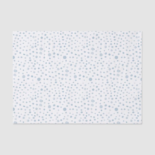 Mousseline Points d'aquarelle Sky Confetti Papier de tissus (Recto)