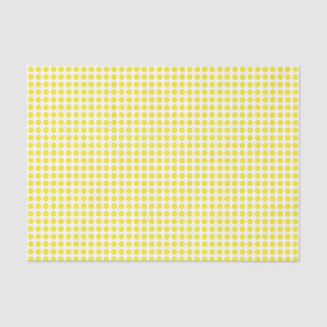 Mousseline Points jaunes sur papier de tissus blancs (Recto)