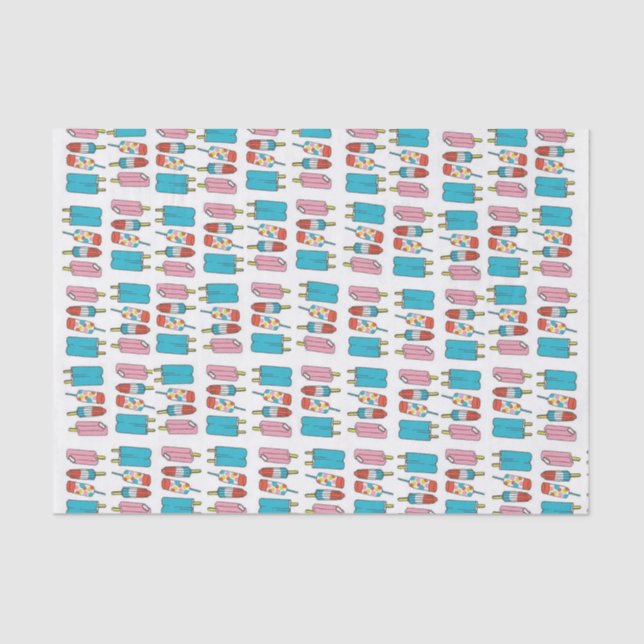 Mousseline Posicles en papier de tissus (Recto)