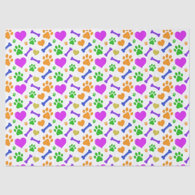Mousseline Pour Le Papier Tissus Chiens (Recto)