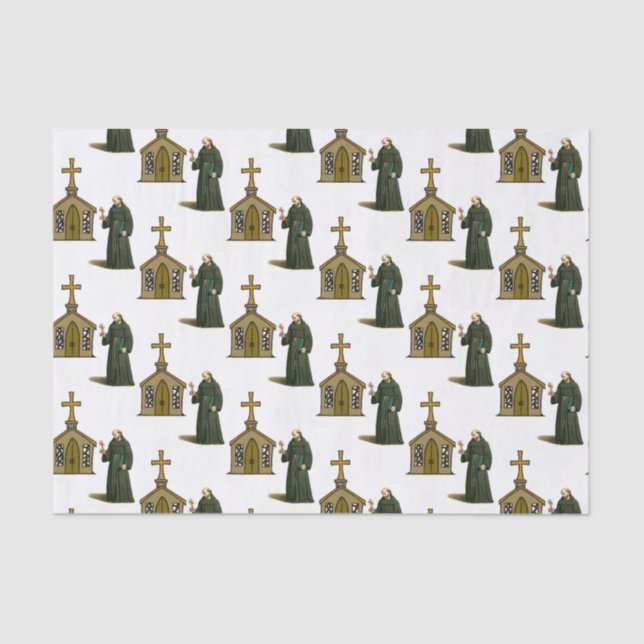 Mousseline Prêtre en papier de tissus décoratifs (Recto)