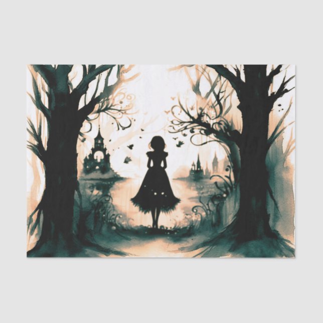 Mousseline Promenez-vous dans le papier de découpage de tissu (Recto)