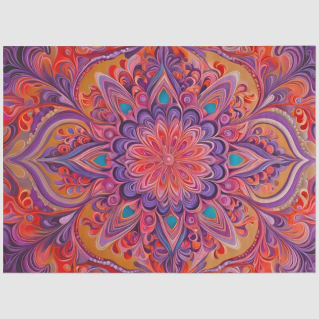 Mousseline Psychedelia couleur Airbrush Art papier (Recto)