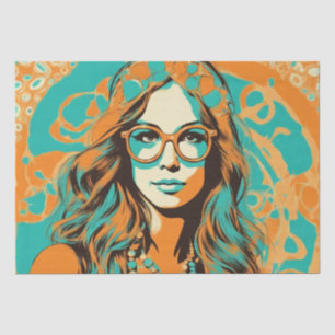 Mousseline Psychédélique : Un papier de découpage rétro Hippi